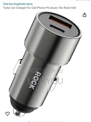 Rock Turbo Car Fast Charger