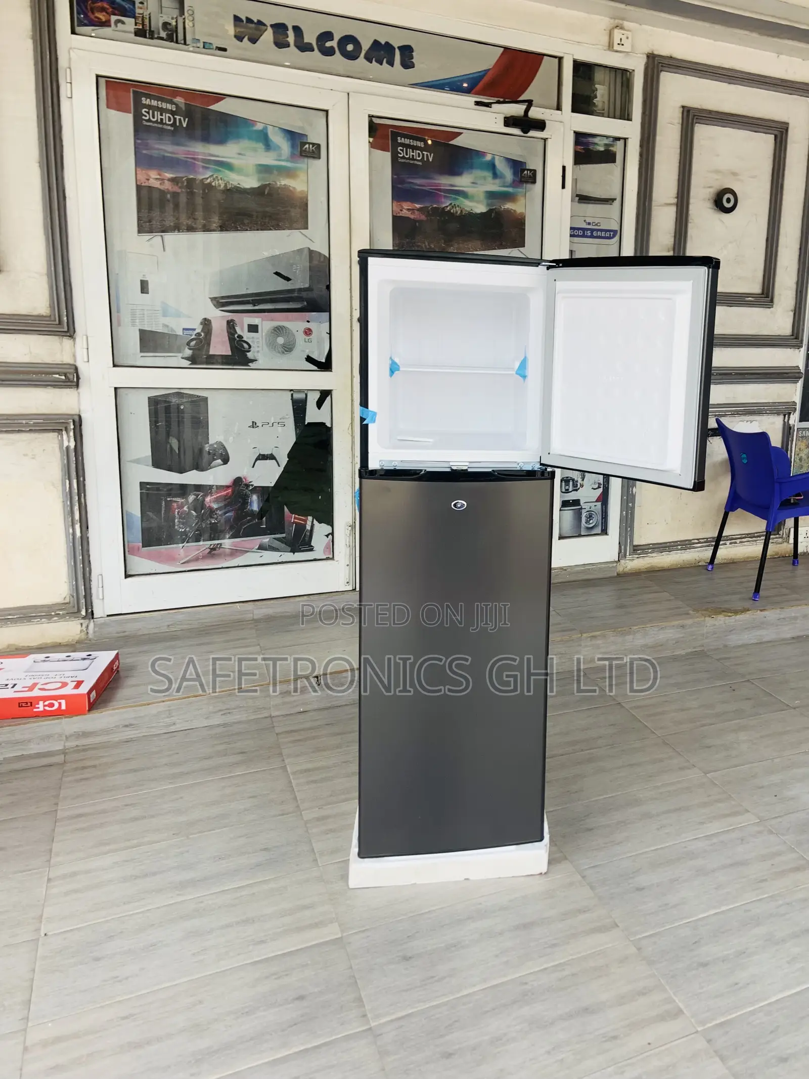 Secure Pf-262tix-1a Topfreezer Grey 2 Doors Pearl Fridge