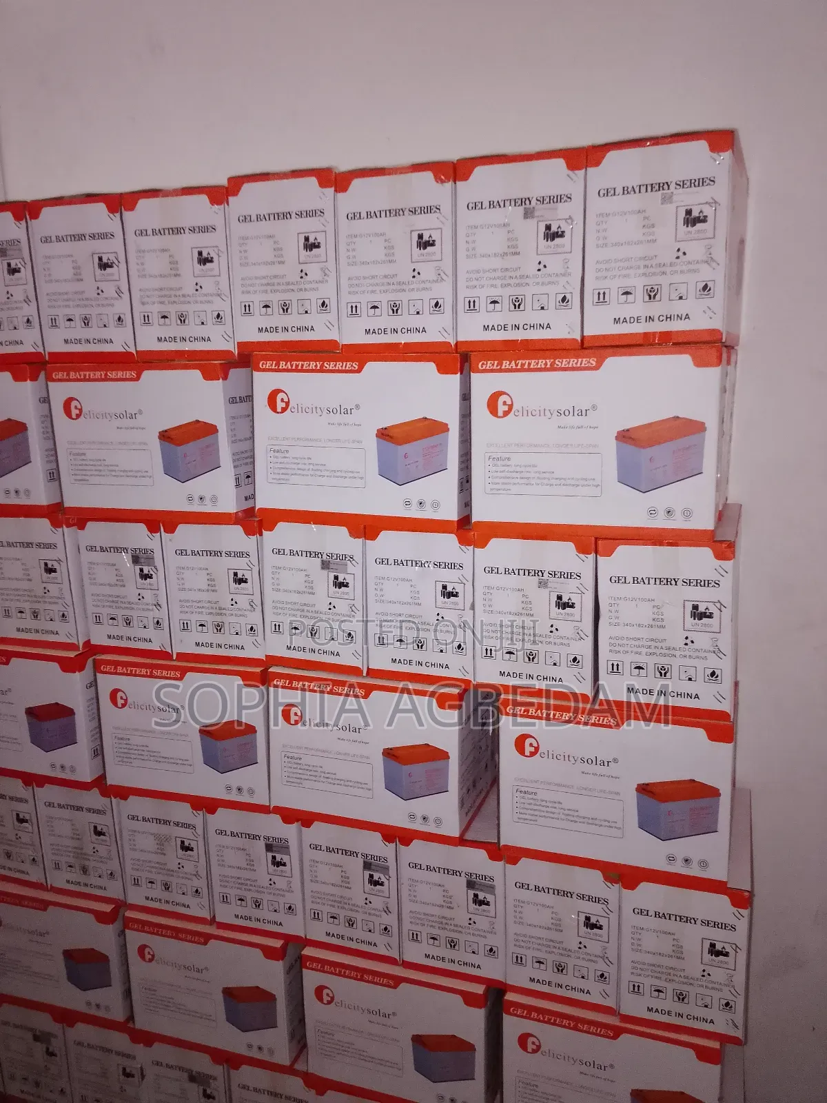 Felicity Solar Gel Batteries 100ah, 12v Available in Stock