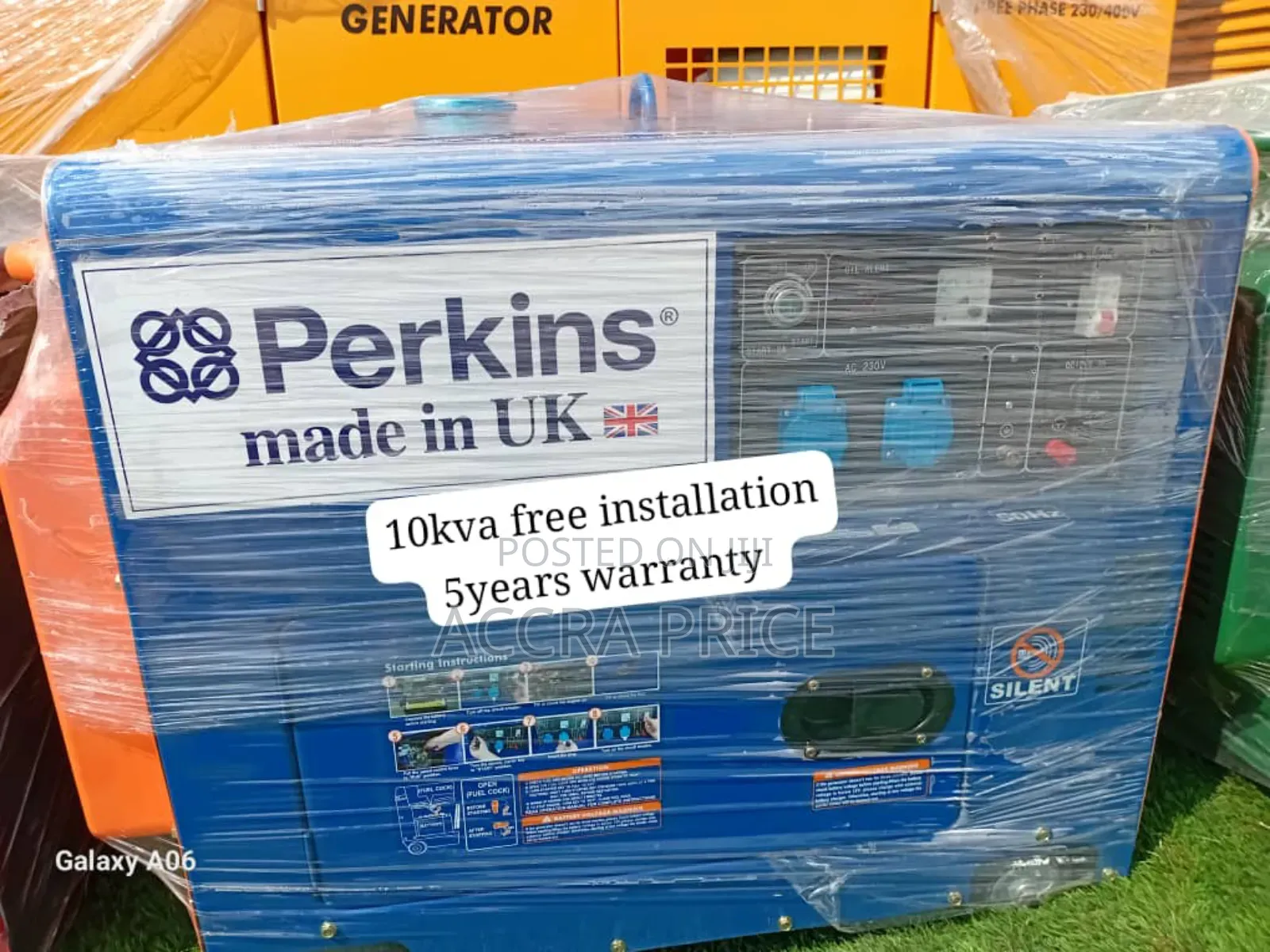 Noble Console Perkins 10kva 13000watts Diesel Generator