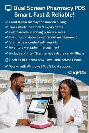 Dual Screen Pharmacy Pos – Smart, Fast Reliable!