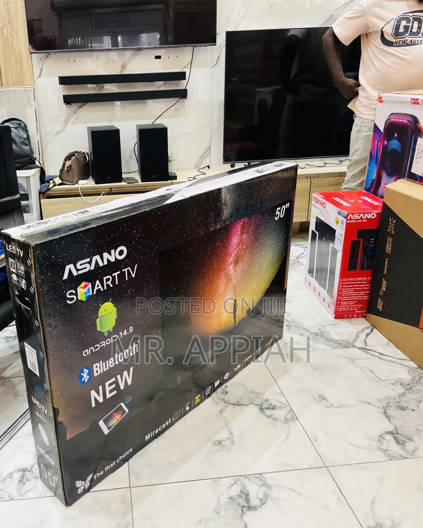 Well Built Asano 50 Inch Uhd Smart Screen Tv(Black)2025.