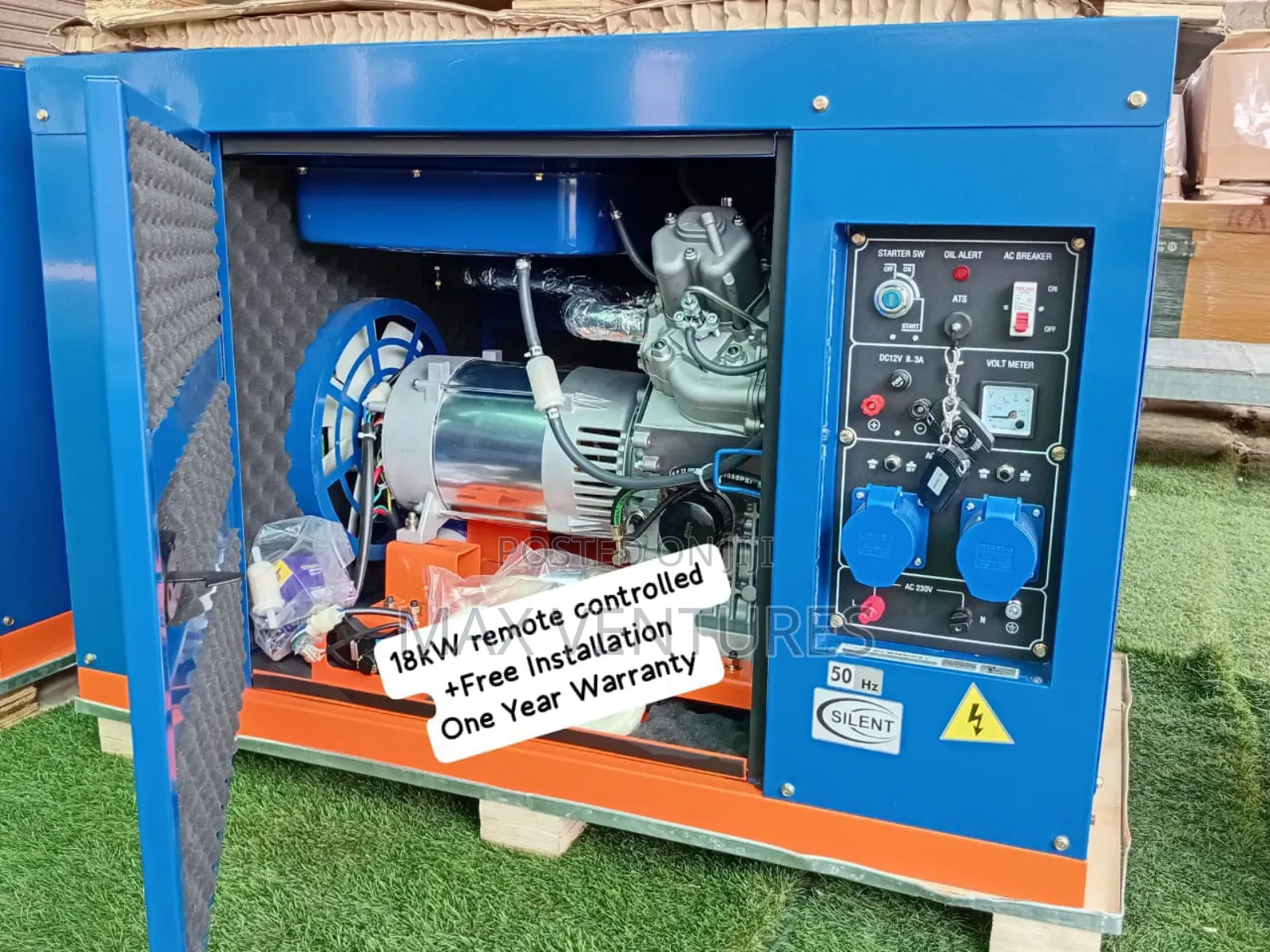 Perkins 18kva Remote Controlled Ats Structured Diesel