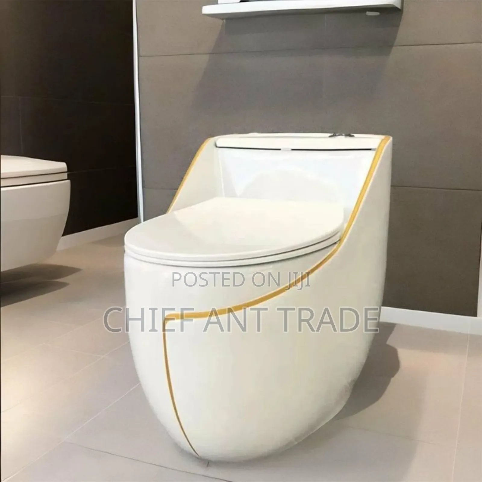 Egg Toilet Seat Wc Gold Gilt T077