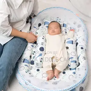 Baby Portable Foam Bed With Side Pillows and Net
