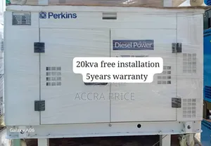 White 20kva Perkins Diesel Generator Silent Perkins 20kva
