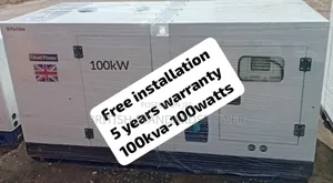 Augmented Power 100kva Silent Quality Diesel Engine