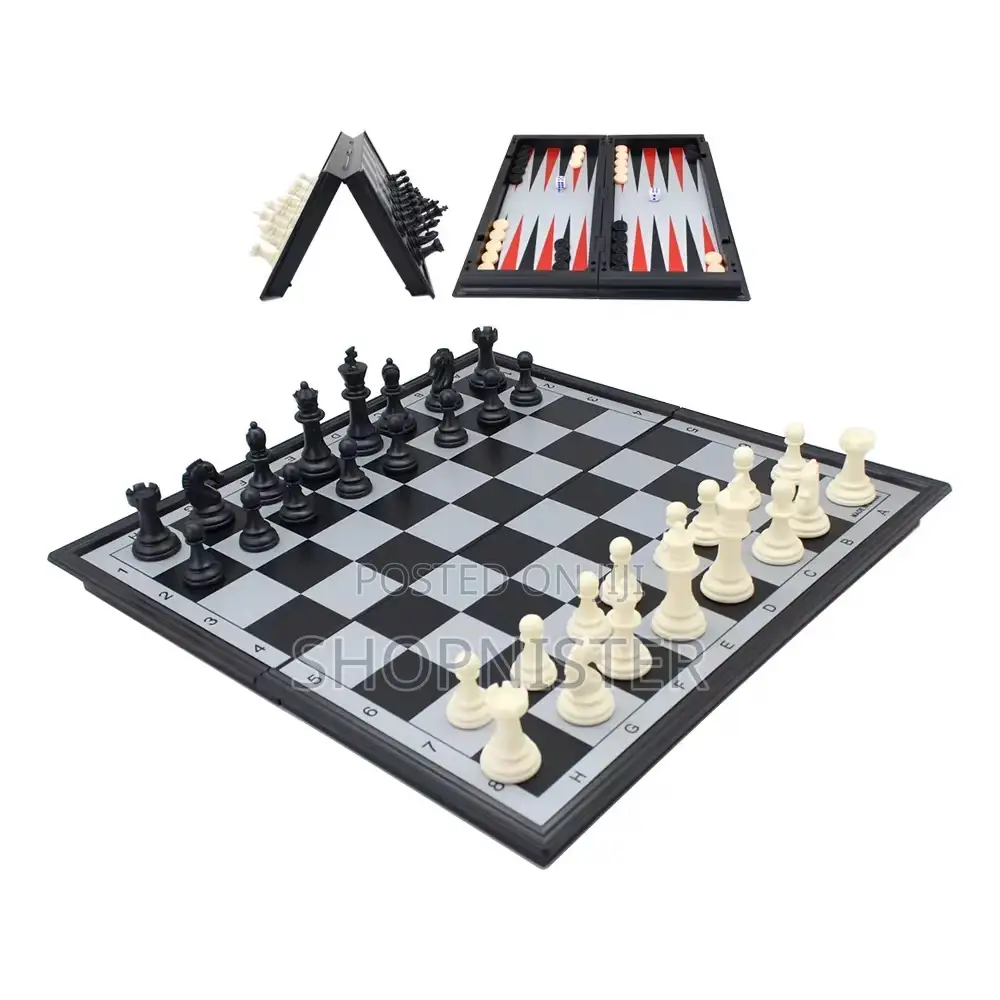 3 in 1 Chess Board Game 14inches