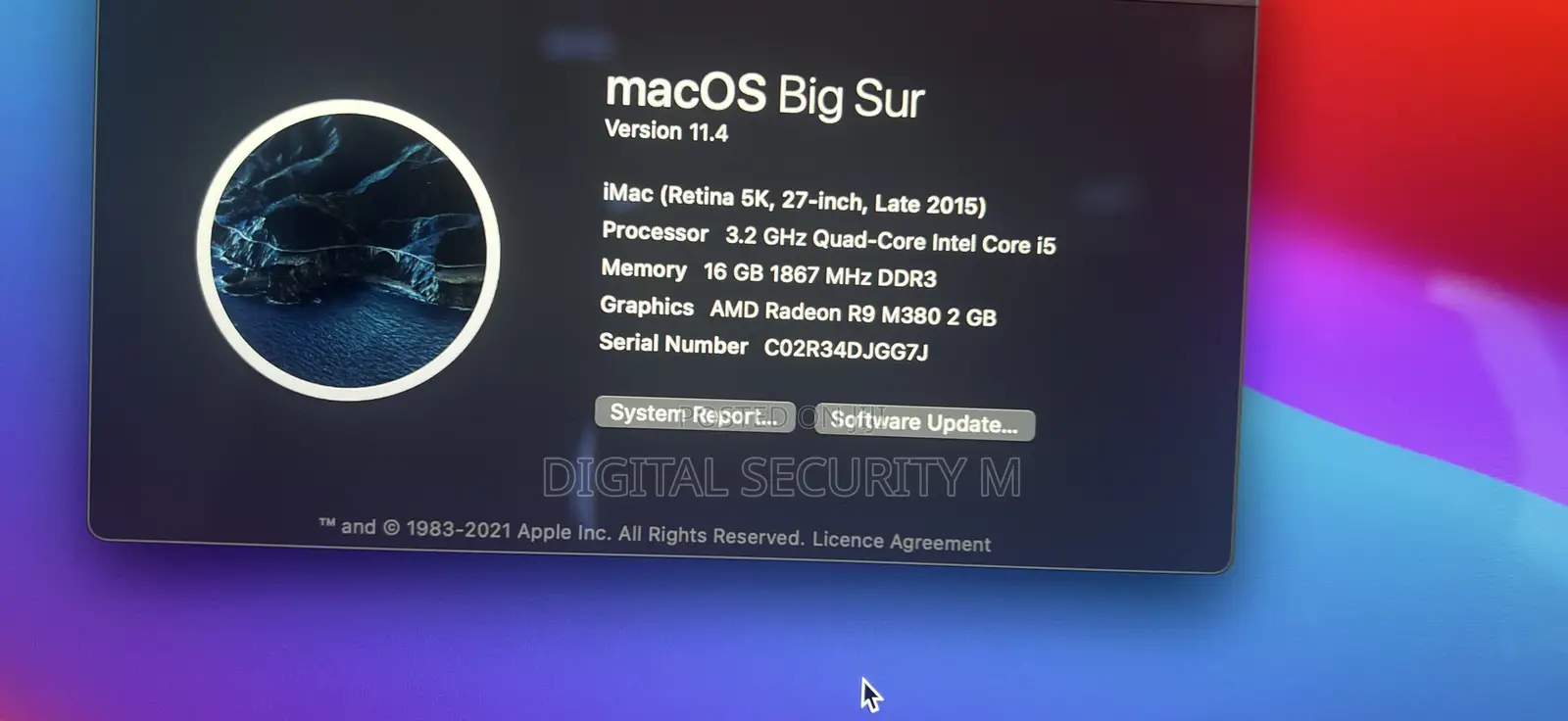 Desktop Computer Apple iMac 16GB Intel Core I5 SSD 256GB