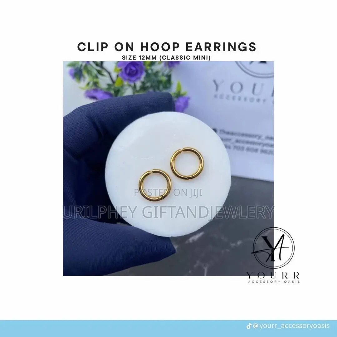 Clip on Hoop Earrings