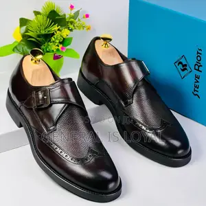 Steve Riots Monk Strap Black Coffee Shoe