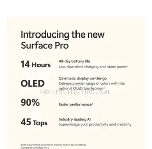 New Microsoft Surface Pro 11th Edition, a Copilot+ PC 16GB SSD 512GB