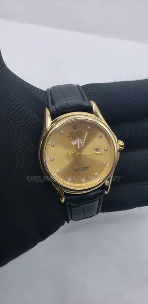 Rolex Leather Watch