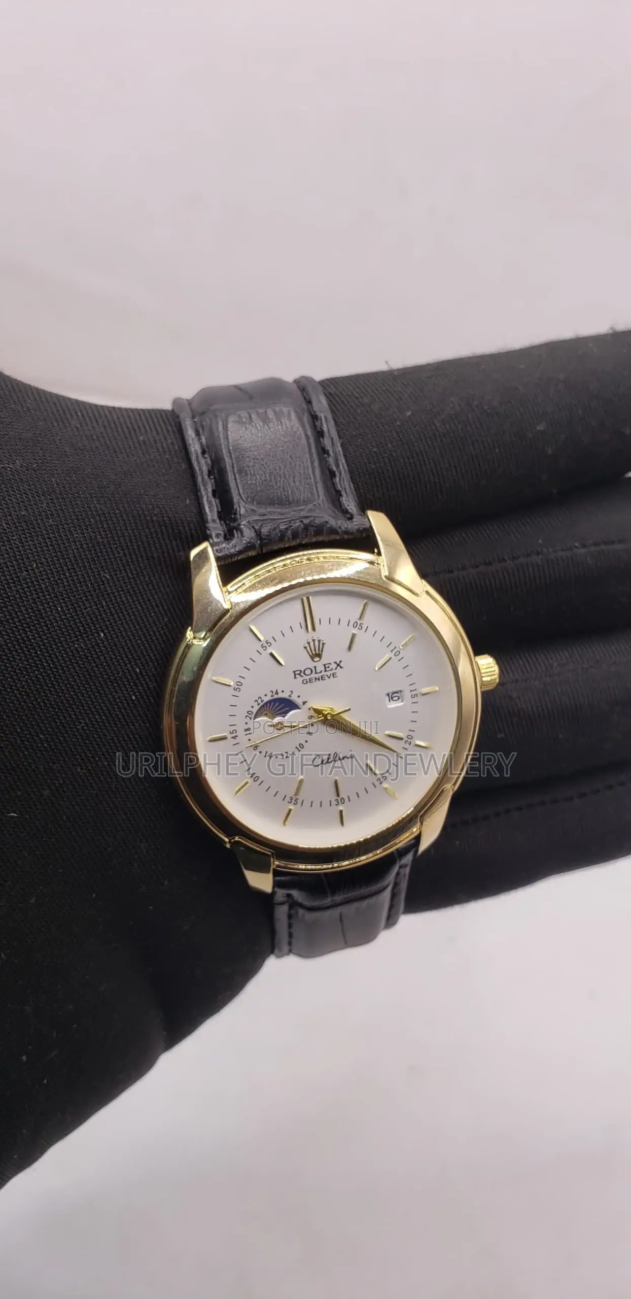 Rolex Leather Watch