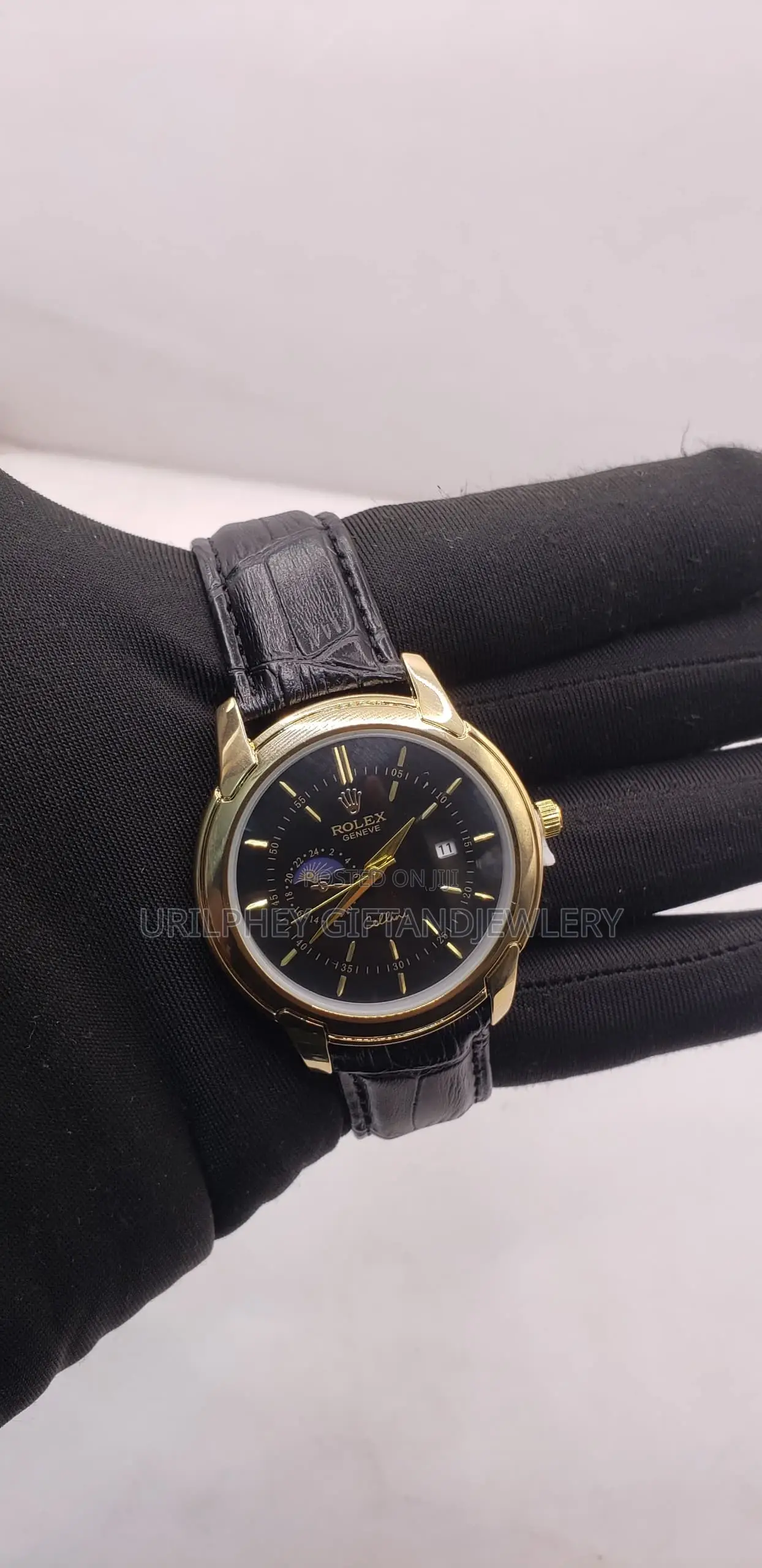Rolex Leather Watch