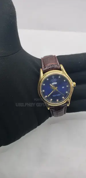 Rolex Leather Watch