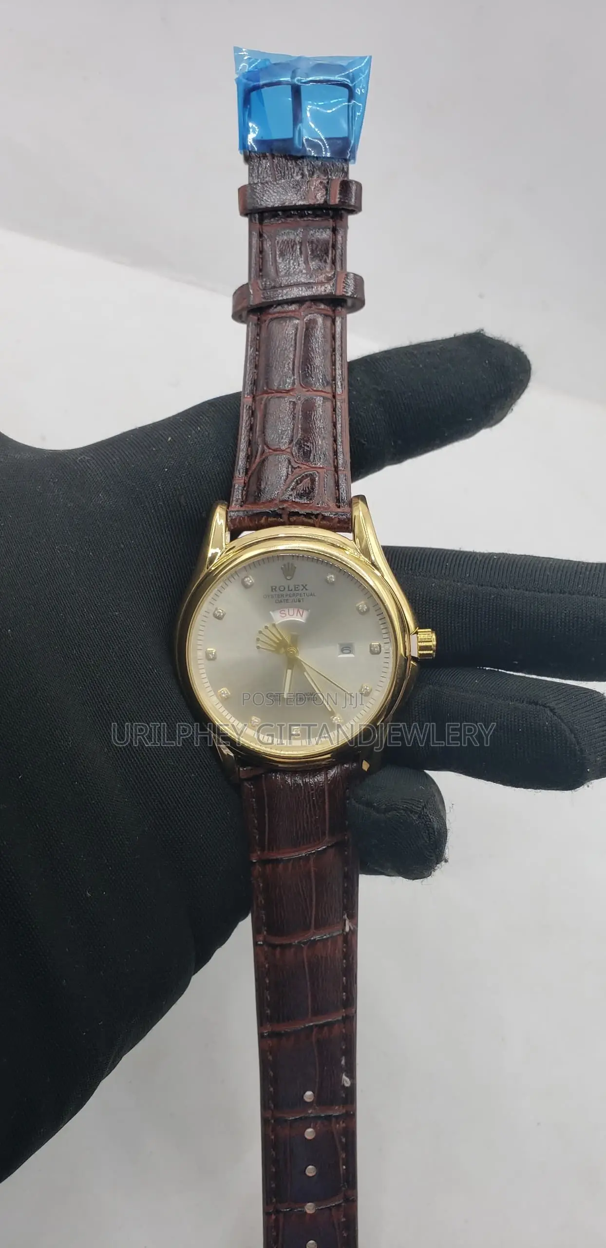 Rolex Leather Watch