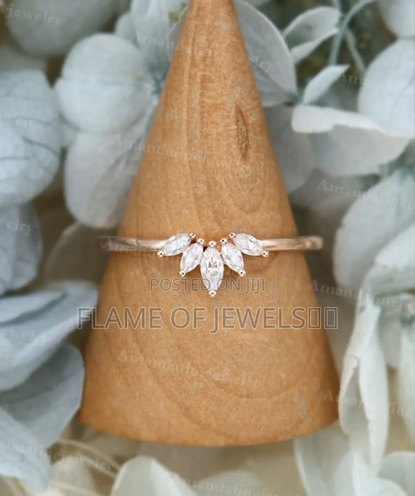 V Shape Engagement or Promise Ring No Fade