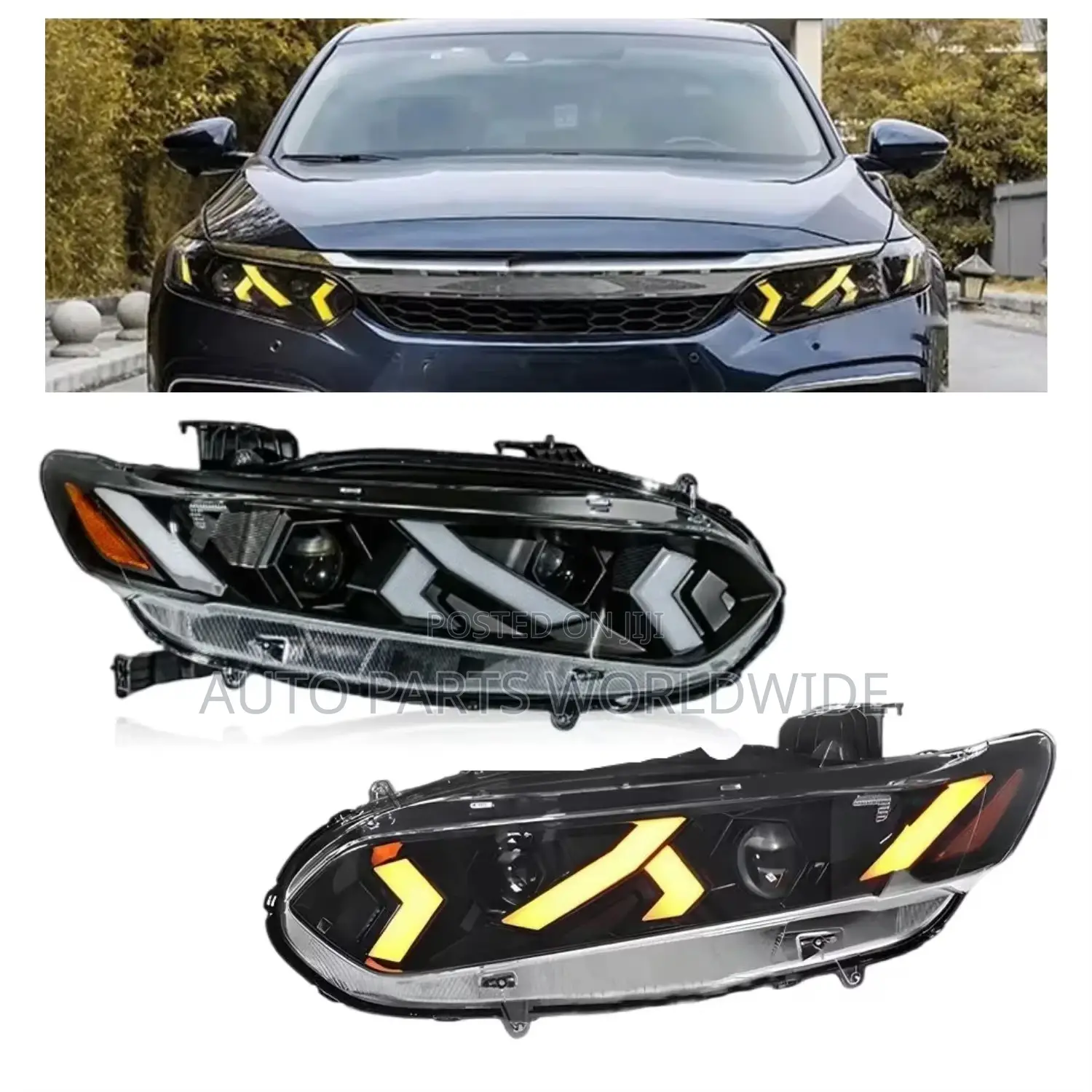 Honda Accord Lambo Style Led Headlights 2018-2022