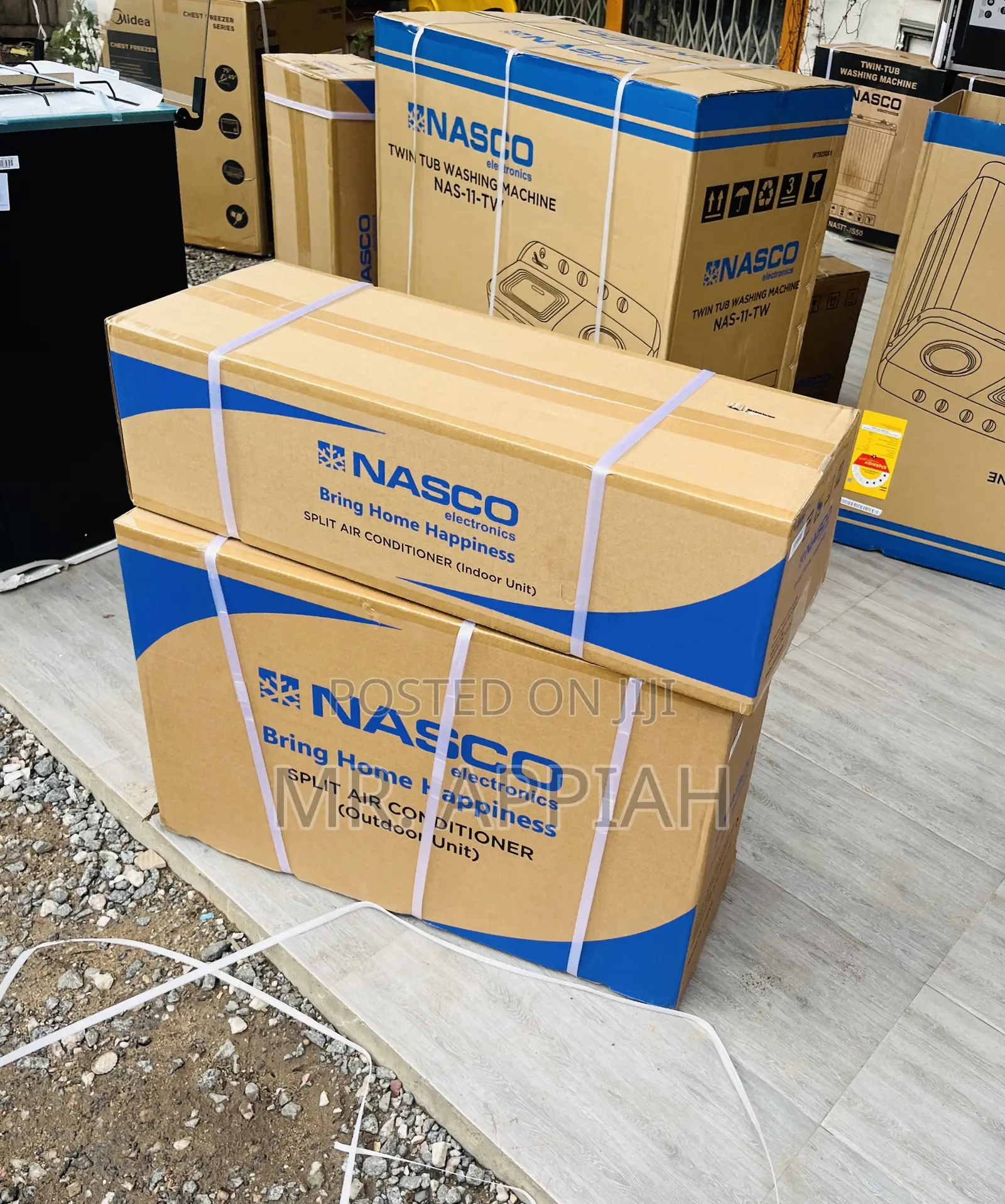Nasco 1.5hp Split Type Mirror Air Conditioner(2025)White