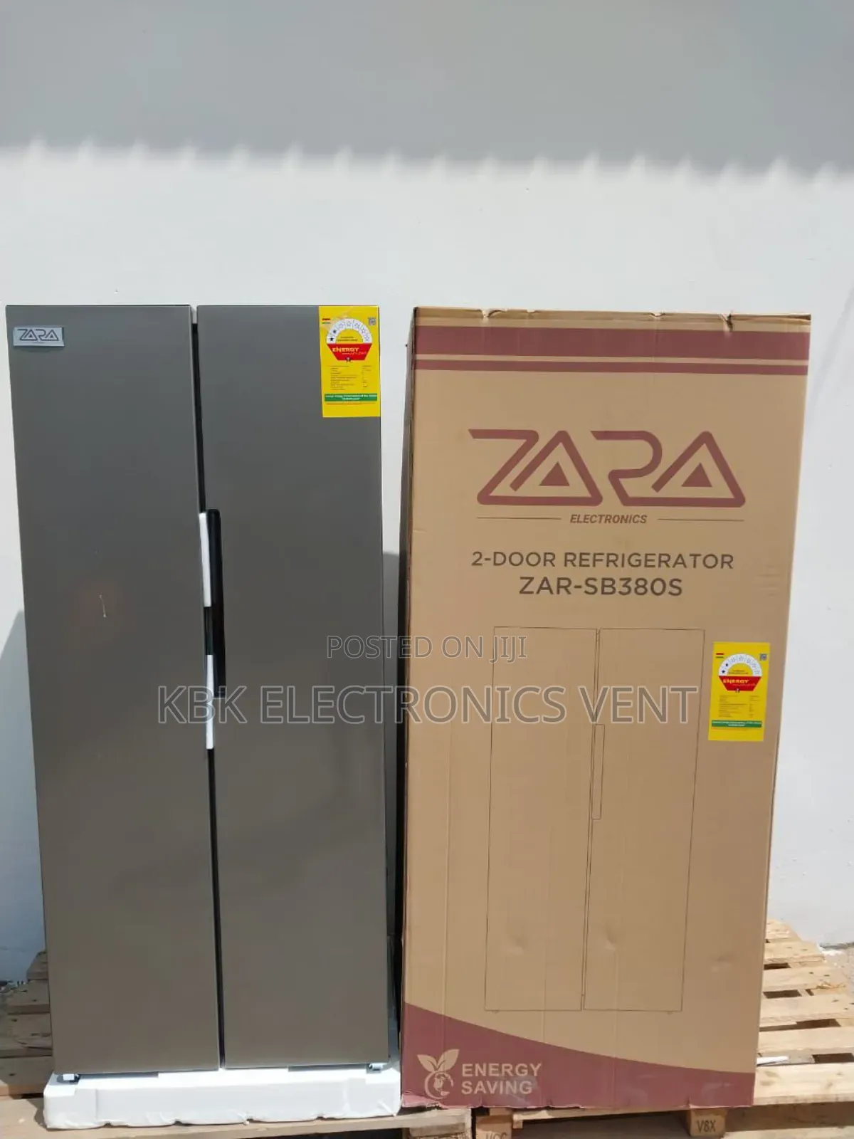 Zara 380liter Side by Side Refrigerator