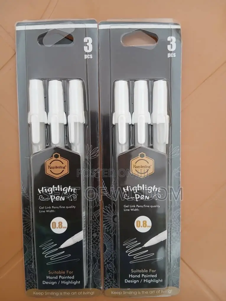 White Gel Pen/Highlight Pen