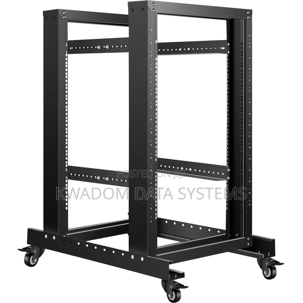 15u Open Frame Server Rack. 19" Width / 24" Depth