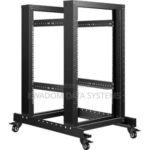 15u Open Frame Server Rack. 19" Width / 24" Depth