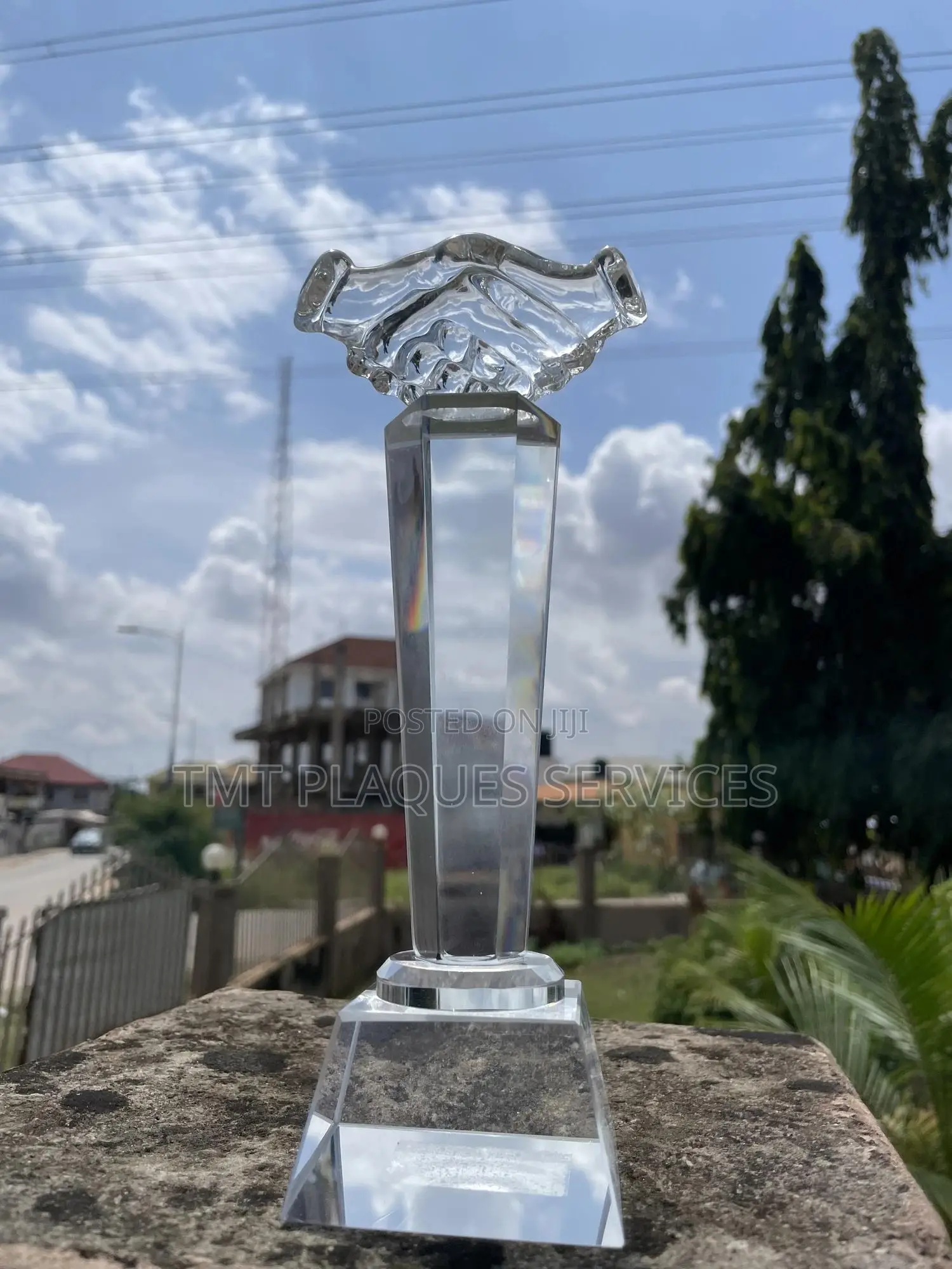 Handshake Award Plaque