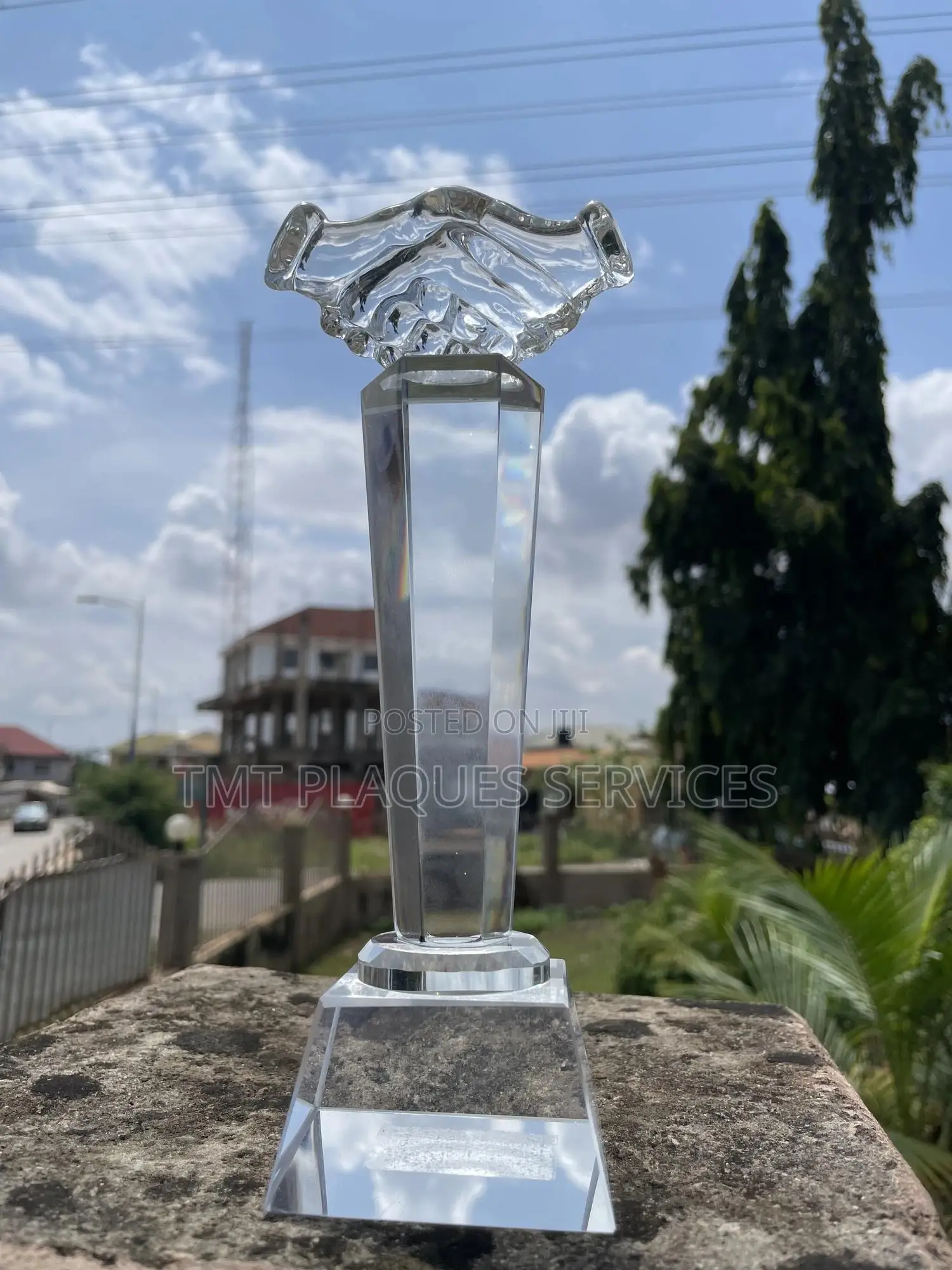 Handshake Award Plaque