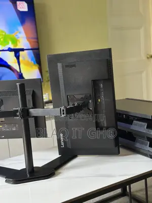 Dual 23” FHD Ips Lenovo Monitors With Dual Stand