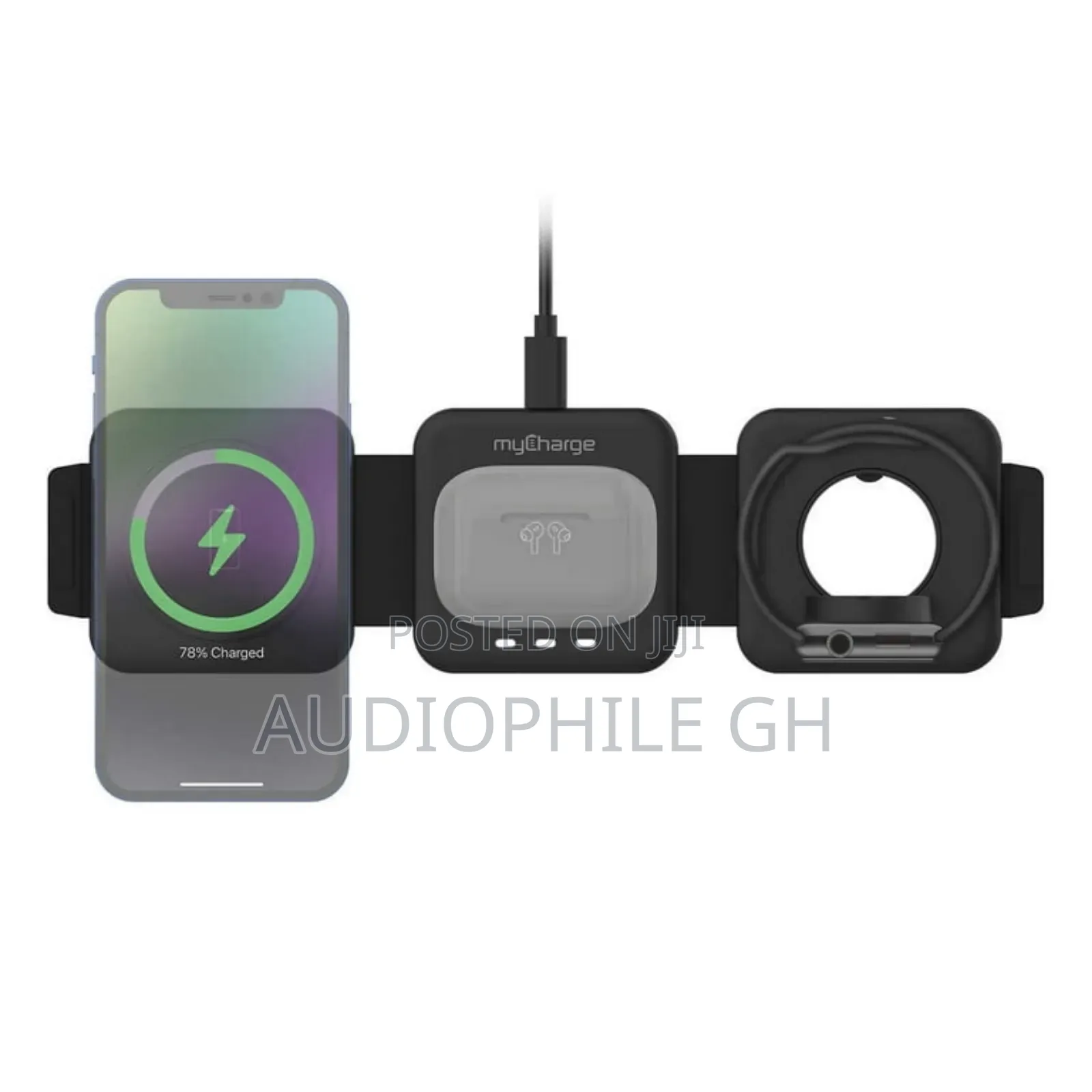 Mycharge 3 in 1 Wireless Charging Pad for Apple Devices