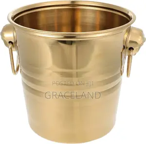 This Is Original 2in1 Golden Ice Buckets for Dinner-Party’S