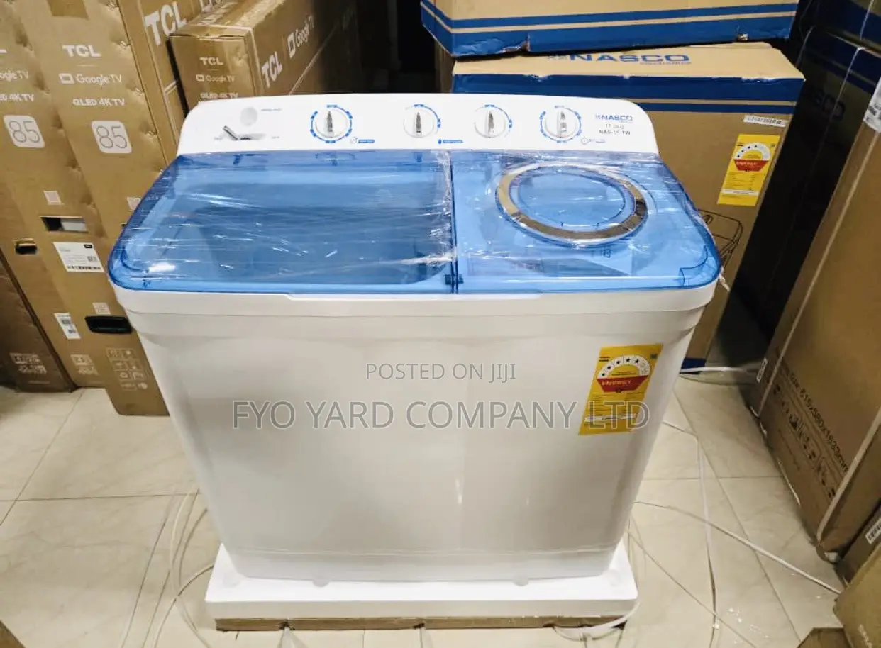 Turbo Washing on Nasco 7kg Twin Tub Semi-Auto Washing Machin