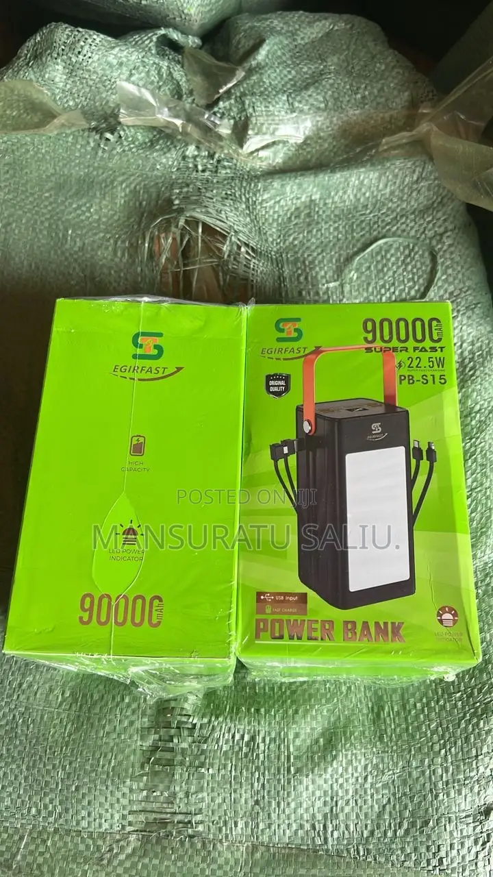 Power Bank 90000egirfast Capacity Led Power Indicator