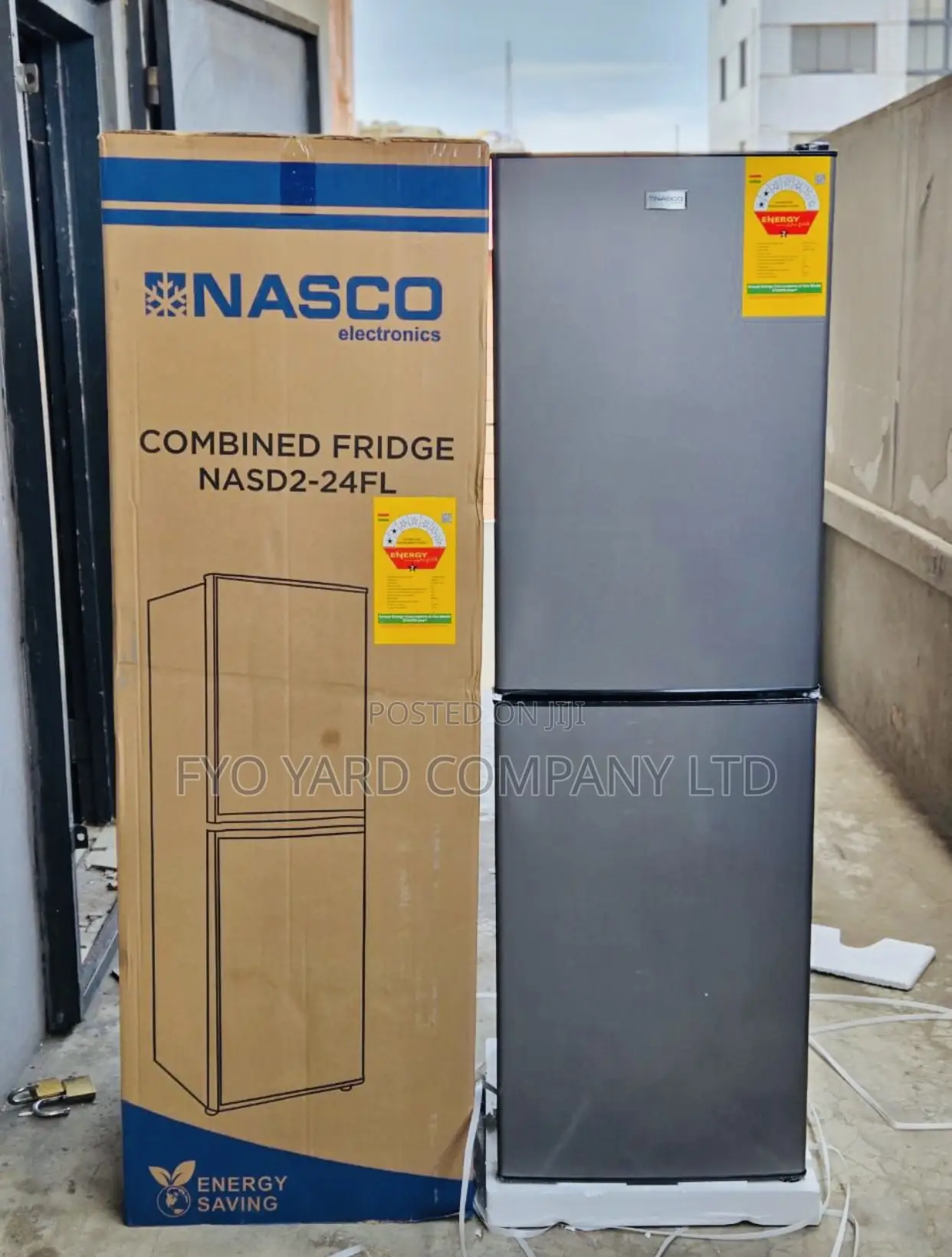Energy Saving Made Nasco Double Door 196liters Fridge