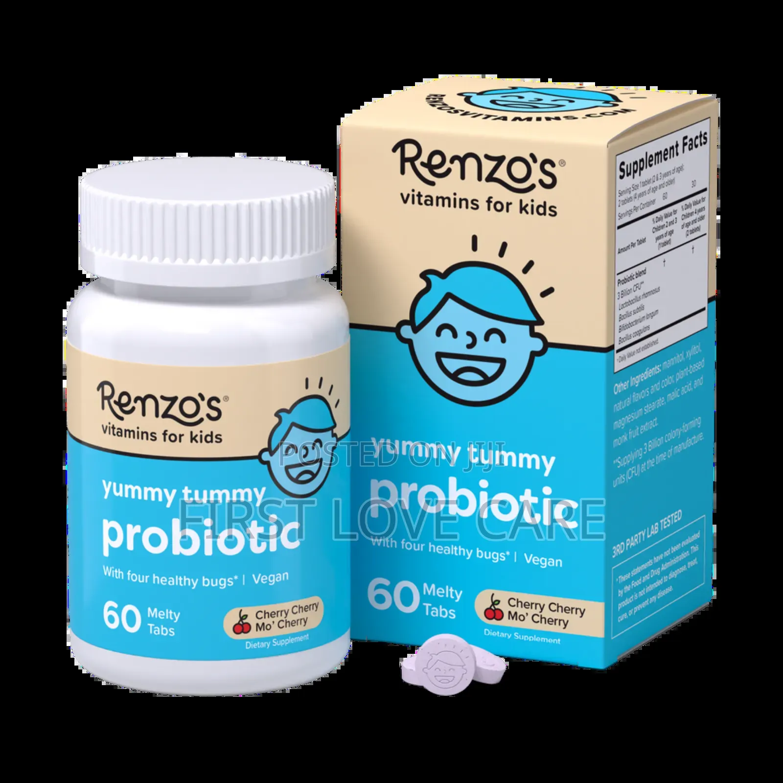 Renzo's Vitamins for Kids Probiotic Yummy Tummy