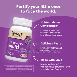 Renzo's Vitamins for Kids Picky Eater Multi With Iron