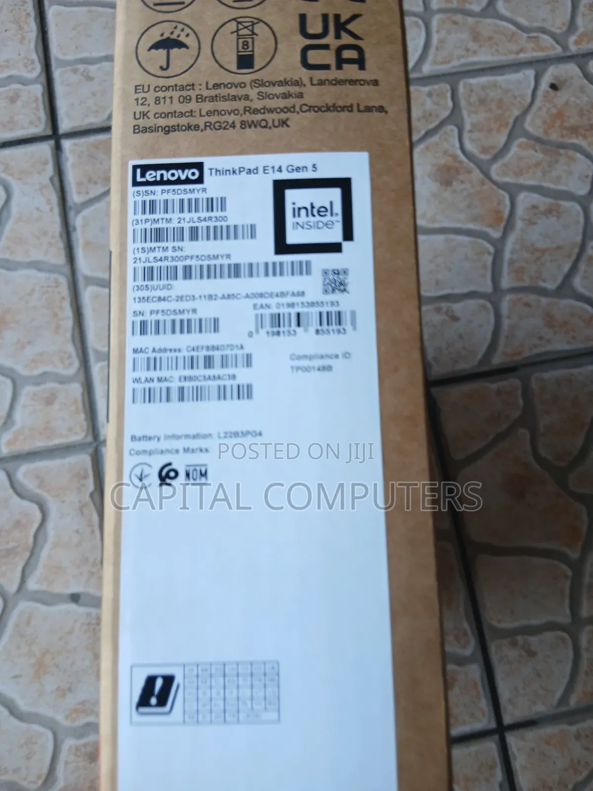 New Laptop Lenovo ThinkPad E14 G5 16GB Intel Core I7 SSD 512GB