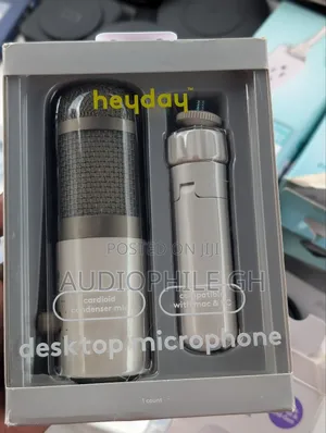 Heyday Cardioid Condenser Desktop Microphone - Stone White