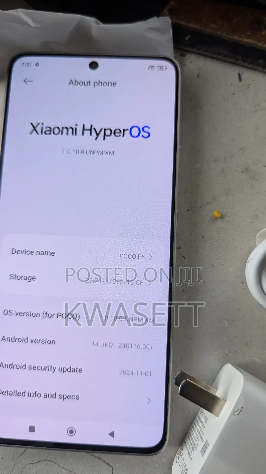 Xiaomi Poco F6 512 GB Gold