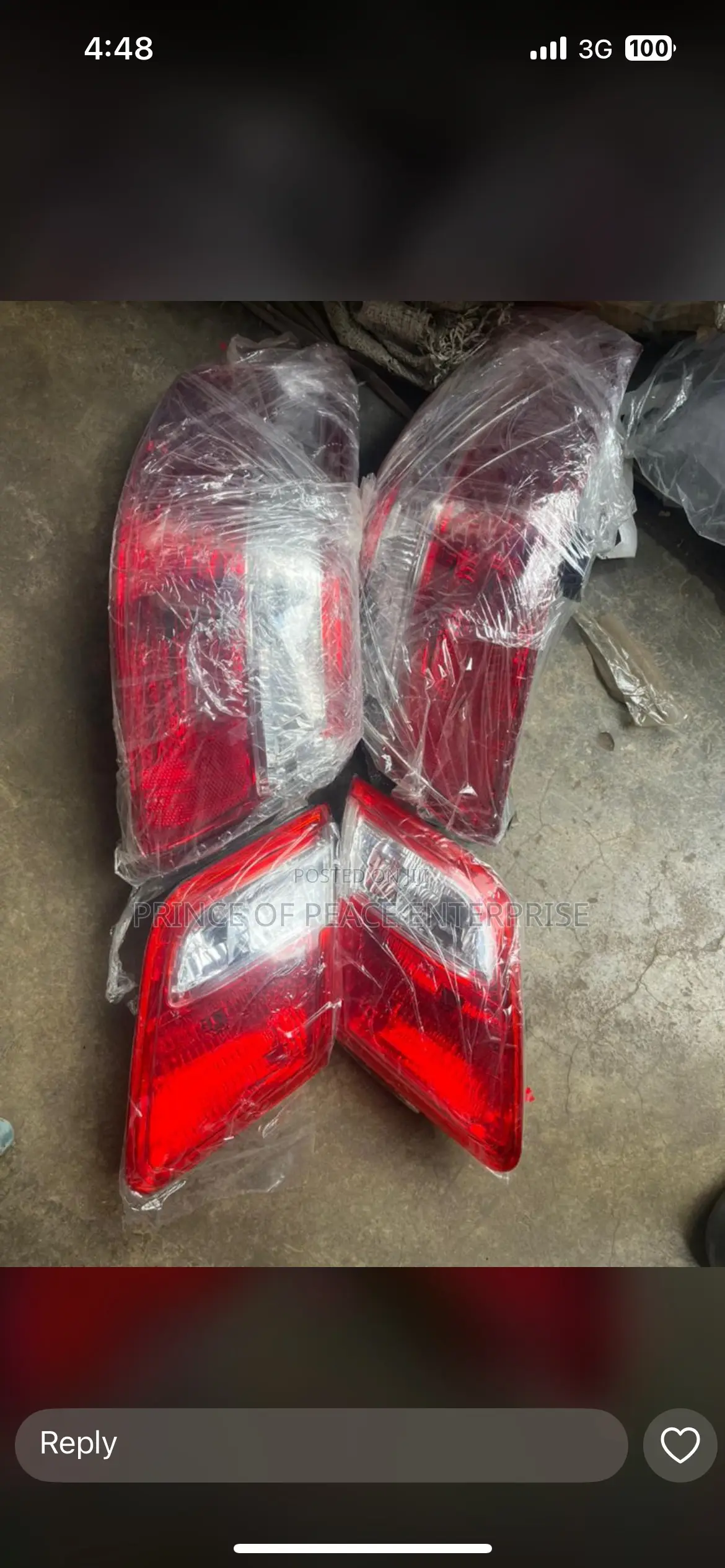Toyota Camry 2007 2008 2009 Taillight and Boot Light