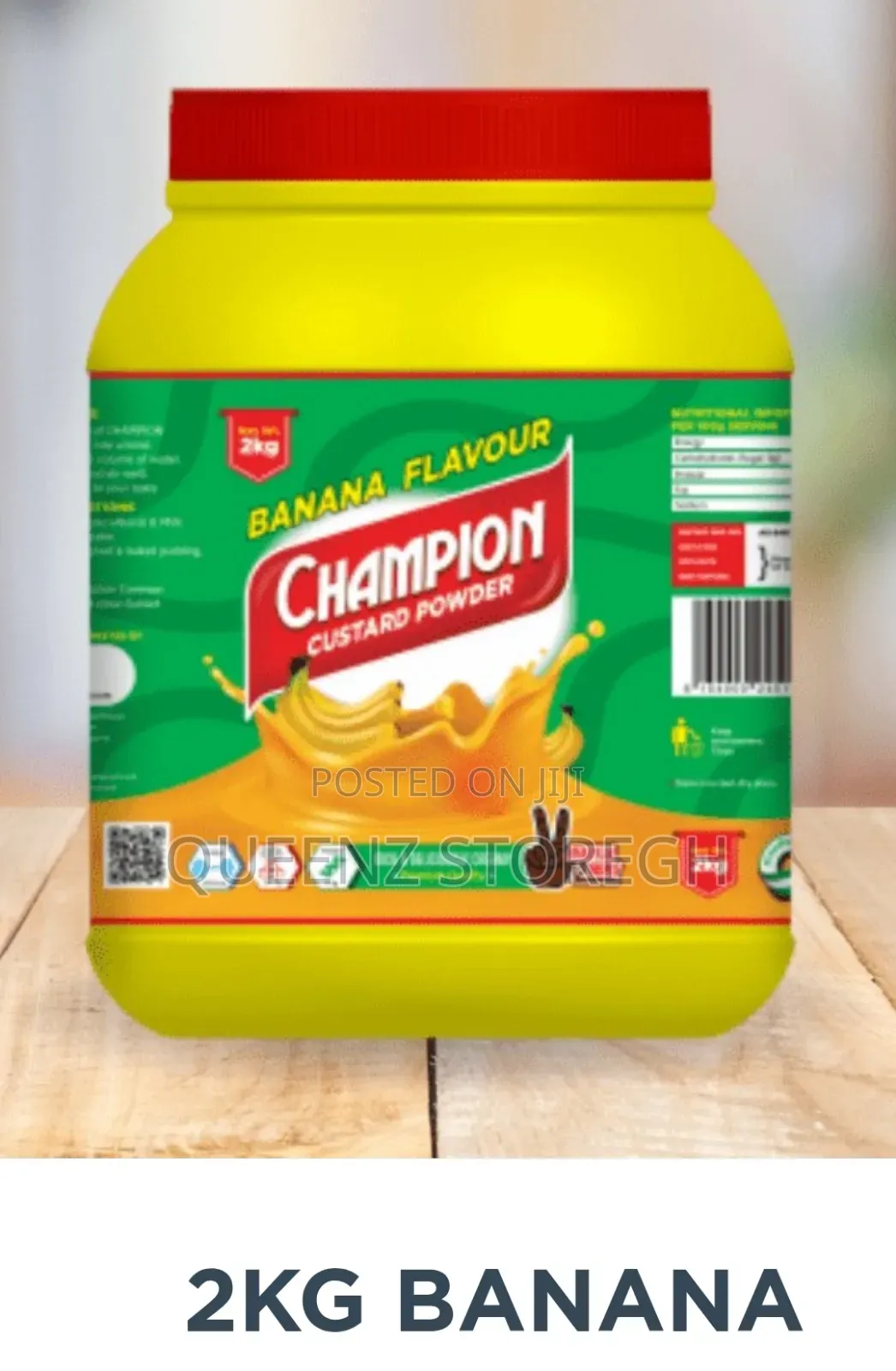 Champion Custard Powder Banana Flavor - 2kg