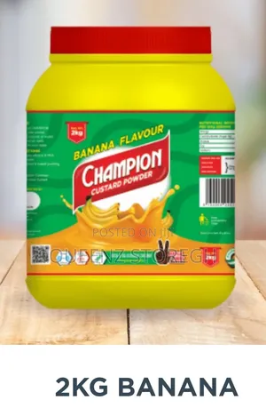 Champion Custard Powder Banana Flavor - 2kg