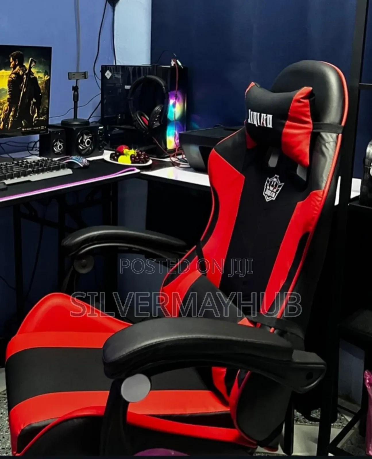 Gaming Chair With in Built Lumbar Vibrating System
