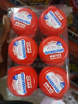 Mentos Gum Strawberry Flavour 140gx6
