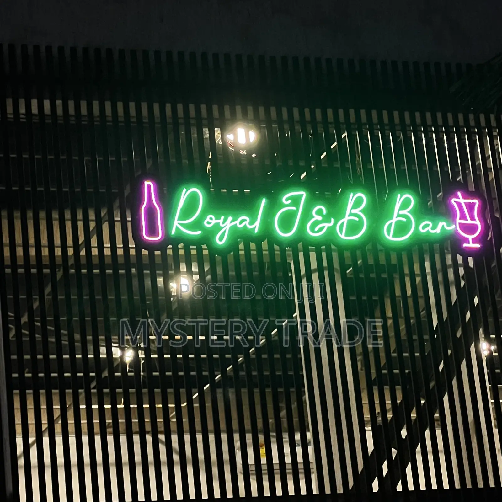 Royal J B Neon Outdoor Signage