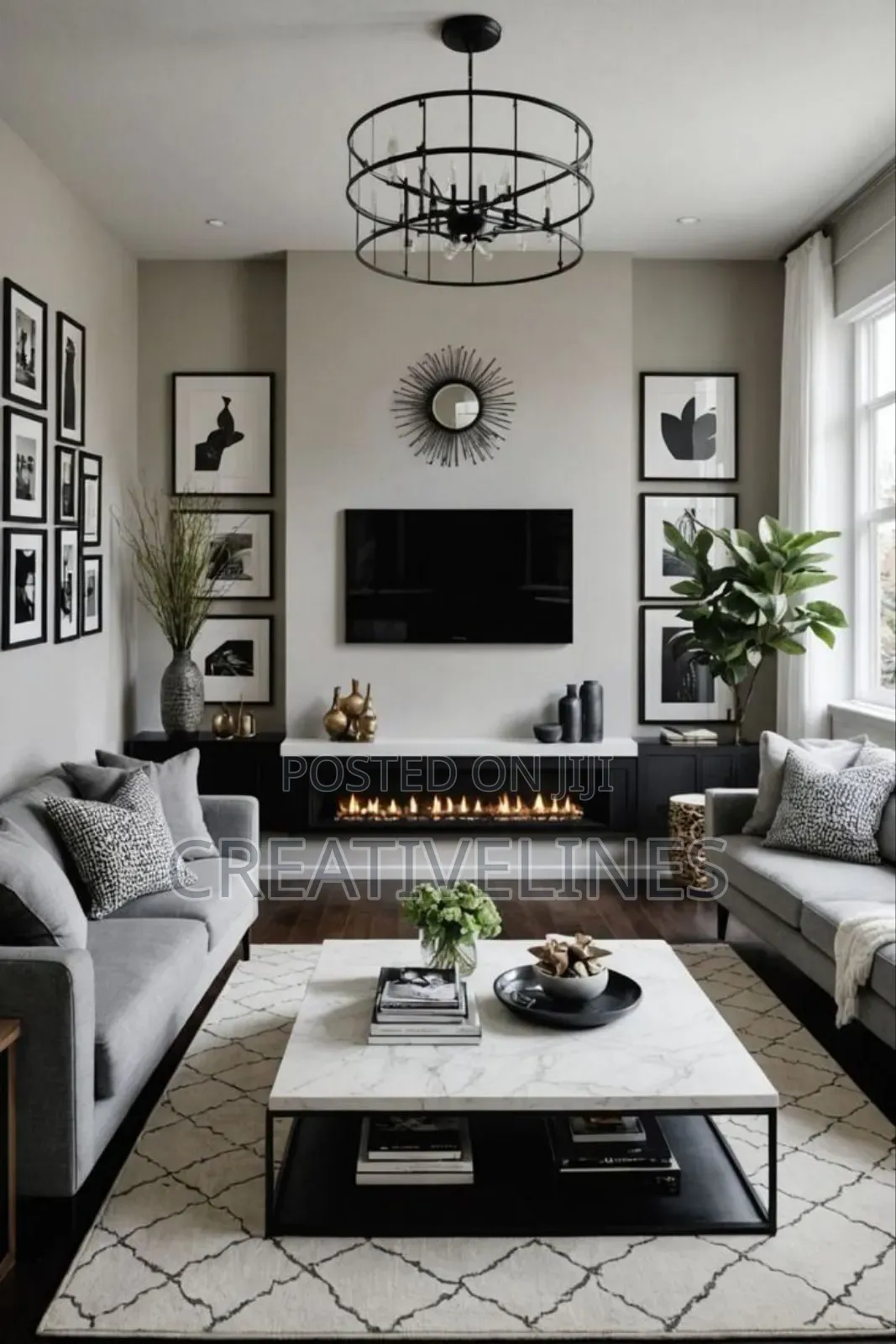 Liing Room Interior Dec