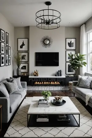 Liing Room Interior Dec