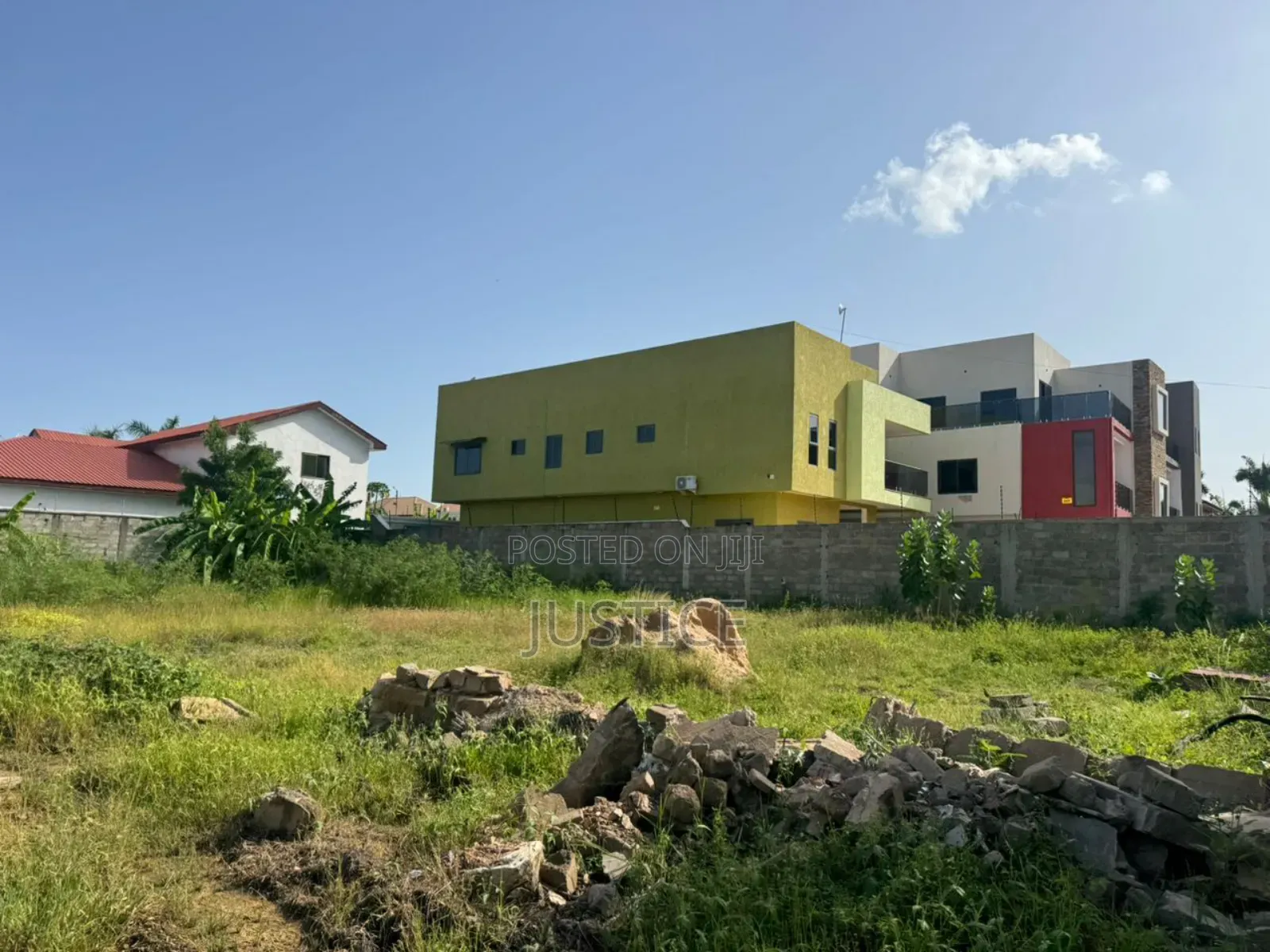 Walled and Gated 2 Plots of Land Adjiringanor